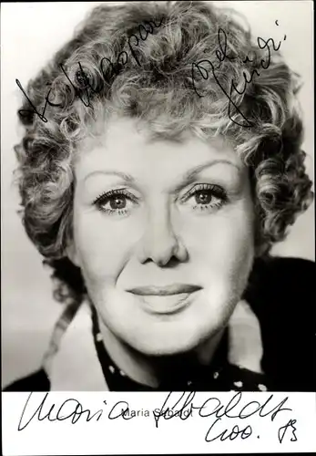 Ak Schauspielerin Maria Sebaldt, Portrait, Locken