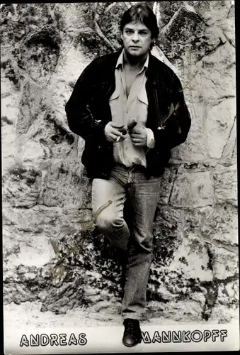 Foto Schauspieler Andreas Mannkopff, Portrait, Autogramm