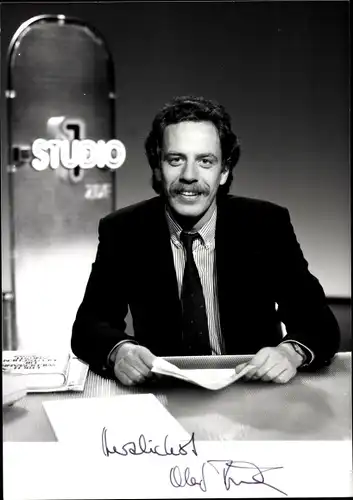Foto Fernsehmoderator und Journalist Olaf Buhl, Autogramm