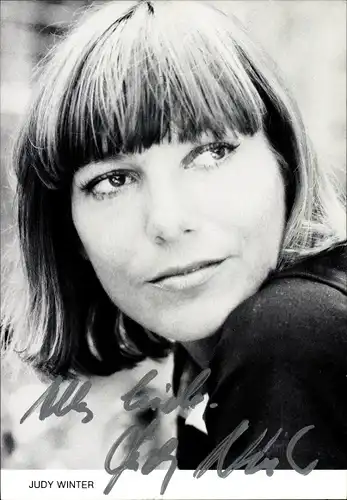 Foto Schauspielerin Judy Winter, Autogramm