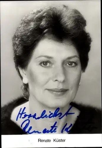 Ak Schauspielerin Renate Küster, Portrait, Autogramm