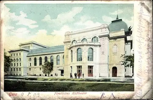 Ak Gera in Thüringen, Fürstliches Hoftheater