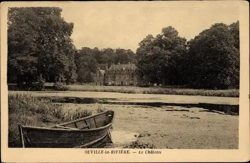 Ak Ouville la Rivière Seine Maritime, Le Chateau