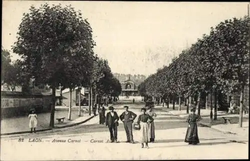 Ak Laon Aisne, Avenue Carnot