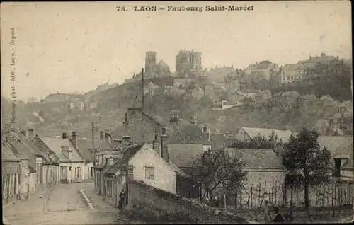 Ak Laon Aisne, Faubourg Saint-Marcel