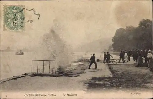 Ak Caudebec in Caux Seine Maritime, Le Mascaret