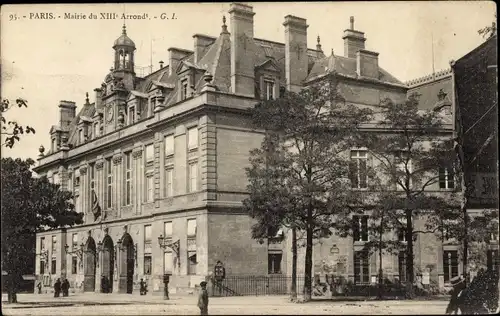 Ak Paris 13., Rathaus