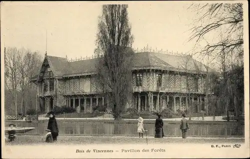 Ak Paris XII Bois de Vincennes, Waldpavillon