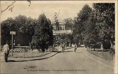 Ak Paris XII Bois de Vincennes, Restaurant du Plateau de Gravelle