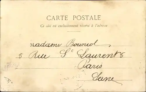 Ak Nemours Seine-et-Marne, Loing, Le Perthuis