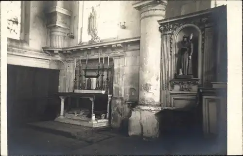 Foto Ak Frankreich, Kirche, Innenansicht