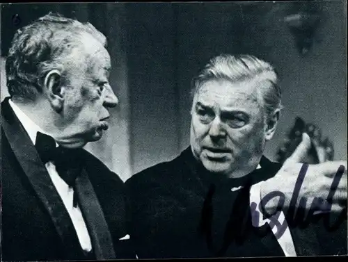 Autogrammkarte Schauspieler Hans Holt, Portrait, Autogramm