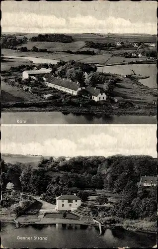 Ak Kalø Insel Kalö Dänemark, Genner Strand, Luftaufnahme