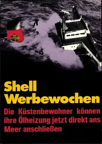 Künstler Ak Staeck, Klaus, Ölpest, Shell Werbewochen