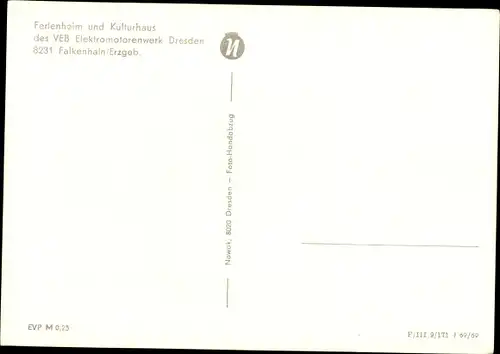 Ak Falkenhain Altenberg im Osterzgebirge, Blick zum Ferienheim und Kulturhaus