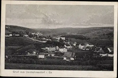 Ak Deutschneudorf im Erzgebirge, Gesamtansicht