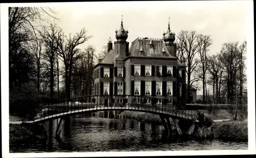 Ak Oegstgeest Südholland Niederlande, Kasteel Poelgeest, Achterzijde