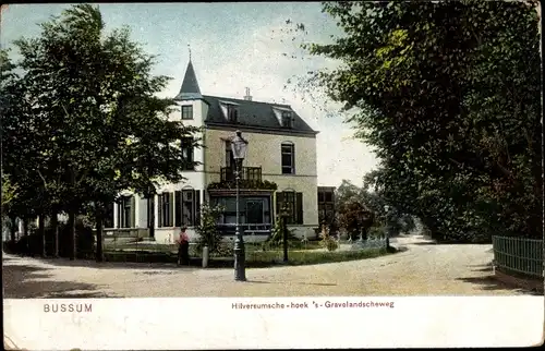 Ak Bussum Nordholland Niederlande, Hilversumsche Hoek's Gravelandscheweg