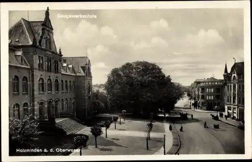 Ak Holzminden an der Weser, Baugewerkschule