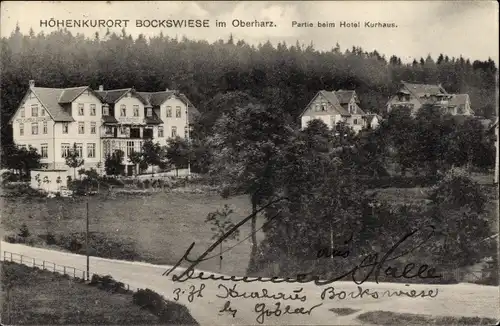 Ak Hahnenklee Bockswiese Goslar am Harz, Hotel Kurhaus