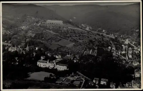 Foto Ak Nassau an der Lahn, Kölner Genesungsheim, Luftbild