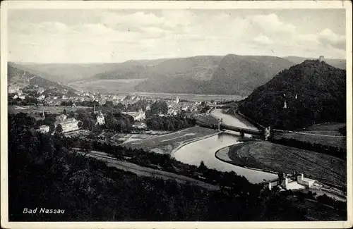 Ak Nassau an der Lahn, Panorama