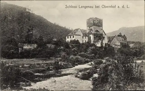 Ak Obernhof an der Lahn, Schloss Langenau