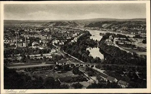 Ak Koblenz am Rhein, Panorama