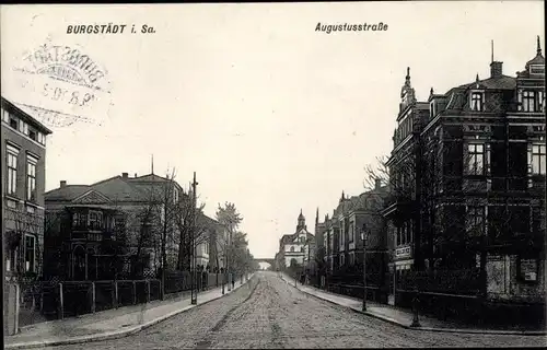 Ak Burgstädt in Sachsen, Augustusstraße