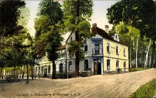 Ak Neustadt an der Orla, Gasthaus zur Sachsenburg