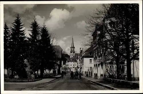 Ak Wangen im Allgäu, Straßenpartie