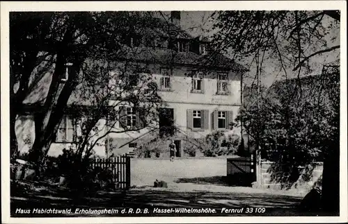 Ak Bad Wilhelmshöhe Kassel in Hessen, Erholungsheim Haus Habichtswald