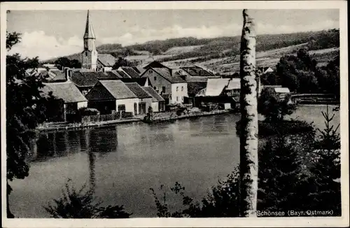 Ak Schönsee Oberpfalz, Teilansicht