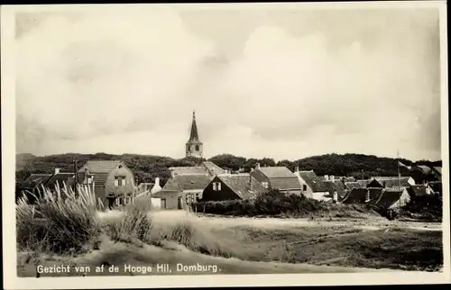 Ak Domburg Veere Zeeland Niederlande, Ortsansicht von Hooge Hil aus