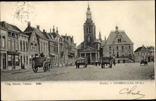 Ak Roosendaal Nordbrabant Niederlande, Markt