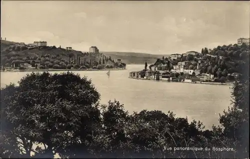 Ak Konstantinopel Istanbul Türkei, Panoramablick auf den Bosporus