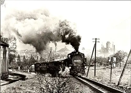 Ak Schmalspurbahn Zittau - Oybin Jonsdorf, Dampflokomotive, Zittauer Vorstadt