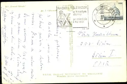 Ak Frachtschiff M.S. Gerard Sikorski, Werft