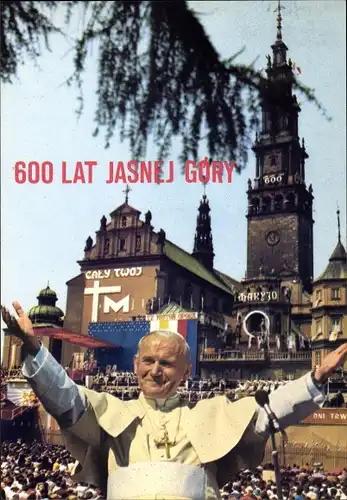 Ak Częstochowa Tschenstochau Schlesien, Jasna Góra, Kloster, Papst Johannes Paul II.