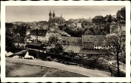 Ak Cheb Eger Region Karlsbad, Teilansicht, Kirche