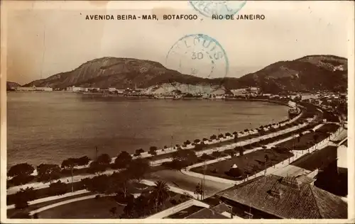 Ak Botafogo Rio de Janeiro Brasilien, Avenida Beira Mar