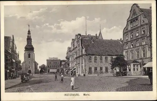 Ak Tschernjachowsk Insterburg Ostpreußen, Markt