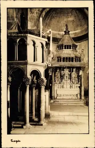 Ak Trogir Kroatien, Kircheninneres, Altar