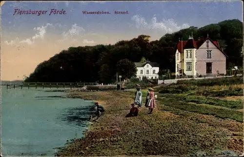 Ak Flensburg in Schleswig Holstein, Strand