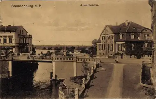 Ak Brandenburg an der Havel, Annenbrücke
