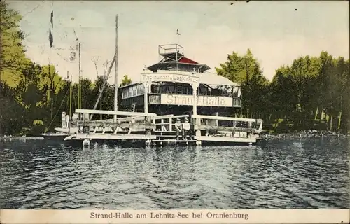 Ak Lehnitz Oranienburg, Strandhalle am Lehnitzsee, Restaurant