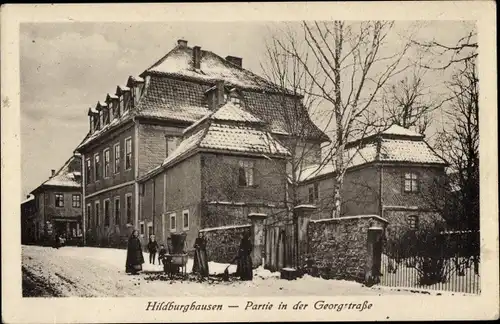 Ak Hildburghausen, Georgstraße, Winter