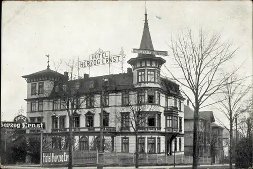 Foto Ak Gotha in Thüringen, Hotel Herzog Ernst