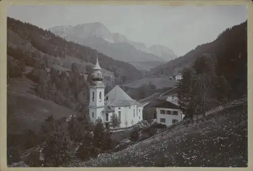 Kabinett Foto Maria Gern Berchtesgaden in Oberbayern, Kirche, Gebirge
