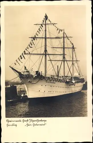 Ak Hamburg, Schwimmende Groß-Jugendherberge Hein Godenwind